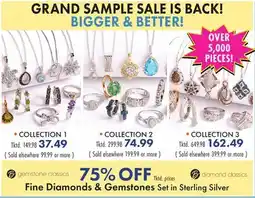 Boscov's Fine Diamonds & Gemstones Set in Sterling Silver offer