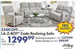 Boscov's LA-Z-BOY Cade Reclining Sofa offer