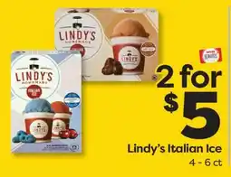 Weis Markets Lindy's Italian Ice offer
