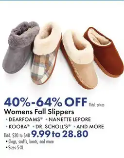 Boscov's Womens Fall Slippers offer