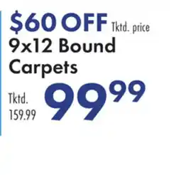 Boscov's 9x12 Bound Carpets offer