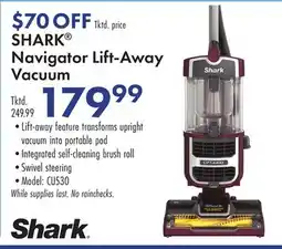 Boscov's SHARK Navigator Lift-Away Vacuum offer