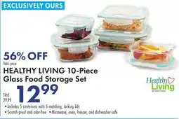 Boscov's HEALTHY LIVING 10-Piece Glass Food Storage Set offer