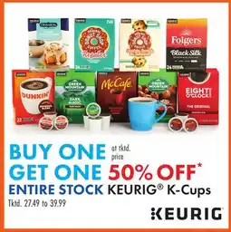 Boscov's ENTIRE STOCK KEURIG K-Cups offer
