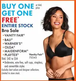 Boscov's Bra Sale offer