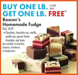 Boscov's Boscov's Homemade Fudge offer