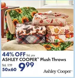 Boscov's ASHLEY COOPER Plush Throws offer