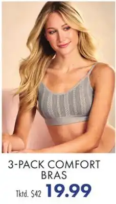 Boscov's LAURA ASHLEY 3-PACK COMFORT BRAS offer