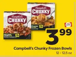 Weis Markets Campbell's Chunky Frozen Bowls offer