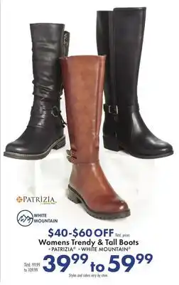 Boscov's Womens Trendy & Tall Boots offer