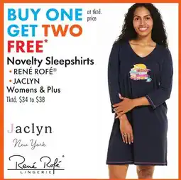 Boscov's Novelty Sleepshirts offer