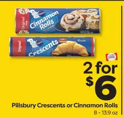 Weis Markets Pillsbury Crescents or Cinnamon Rolls offer