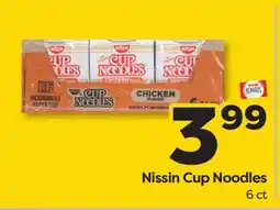 Weis Markets Nissin Cup Noodles offer