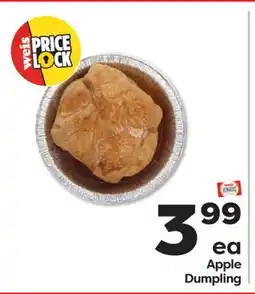 Weis Markets Apple Dumpling offer