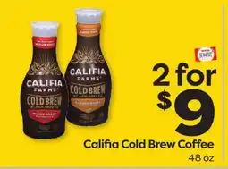 Weis Markets Califia Cold Brew Coffee offer
