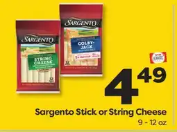 Weis Markets Sargento Stick or String Cheese offer