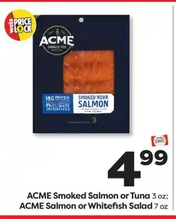 Weis Markets ACME Smoked Salmon or Tuna, ACME Salmon or Whitefish Salad offer