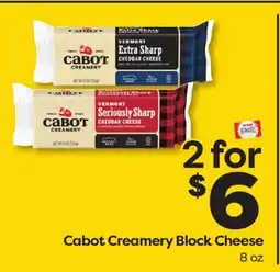 Weis Markets Cabot Creamery Block Cheese offer