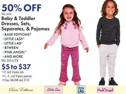 Boscov's Baby & Toddler Dresses, Sets, Separates, & Pajamas offer