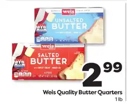 Weis Markets Weis Quality Butter Quarters offer