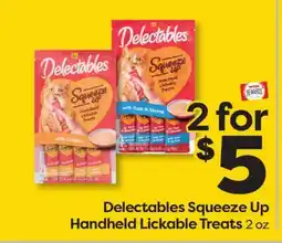 Weis Markets Delectables Squeeze Up Handheld Lickable Treats offer