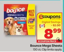 Weis Markets Bounce Mega Sheets offer