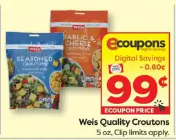 Weis Markets Weis Quality Croutons offer