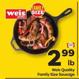 Weis Markets Weis Quality Family Size Sausage offer