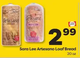 Weis Markets Sara Lee Artesano Loaf Bread offer