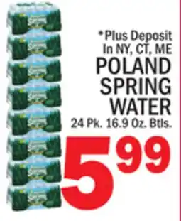 C Town POLAND SPRING WATER offer