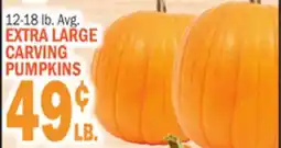 C Town EXTRA LARGE CARVING PUMPKINS offer