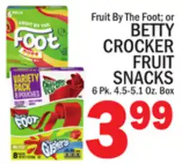 C Town BETTY CROCKER FRUIT SNACKS offer