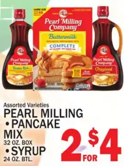 C Town PEARL MILLING PANCAKE MIX 32 OZ. BOX, SYRUP 24 OZ. BTL offer