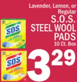 C Town S.O.S STEEL WOOL PADS offer