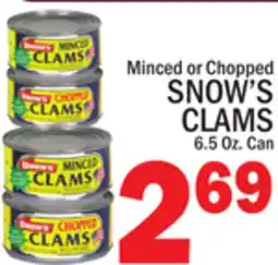 C Town SNOW'S CLAMS offer