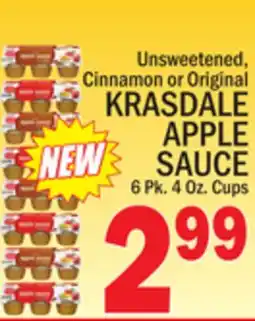 C Town KRASDALE APPLE SAUCE offer