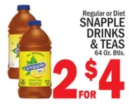 C Town SNAPPLE DRINKS & TEAS offer