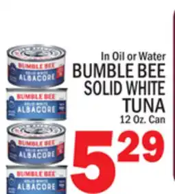 C Town BUMBLE BEE SOLID WHITE TUNA offer