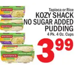 C Town KOZY SHACK NO SUGAR ADDED PUDDING offer