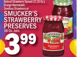 C Town SMUCKER'S STRAWBERRY PRESERVES offer