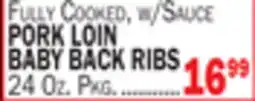 C Town PORK LOIN BABY BACK RIBS offer