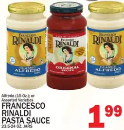 C Town FRANCESCO RINALDI PASTA SAUCE offer