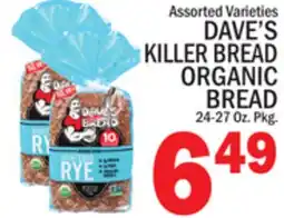 C Town DAVE'S KILLER BREAD ORGANIC BREAD offer