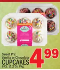 C Town Sweet P's Vanilla or Chocolate CUPCAKES offer