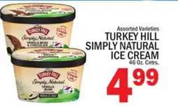 C Town TURKEY HILL SIMPLY NATURAL ICE CREAM offer