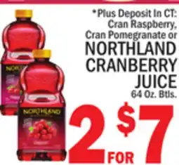 C Town NORTHLAND CRANBERRY JUICE offer