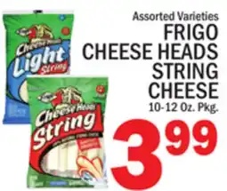 C Town FRIGO CHEESE HEADS STRING CHEESE offer