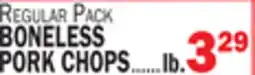 C Town BONELESS PORK CHOPS offer