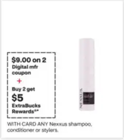 CVS ANY Nexxus shampoo, conditioner or stylers offer
