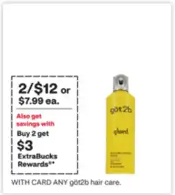 CVS ANY göt2b hair care offer